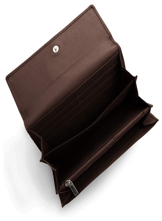 وايلدهورن محفظة نسائية من الجلد من وايلد هورن (WHLW1000) (بني 1) - Image 4